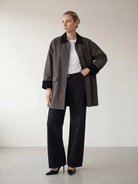Obrázek produktu ARMIE Přechodná bunda 'The Frederikke Oversize Jacket' tmavě šedá