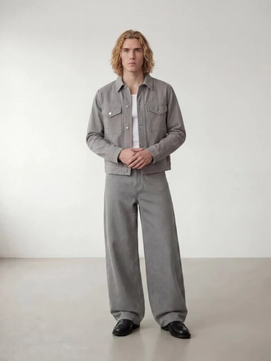 Obrázek produktu ARMIE Přechodná bunda 'The Victor Tall Denim Jacket' šedá
