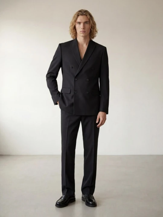 Obrázek produktu ARMIE Sako 'The Anders Relaxes Fit Double-breasted Blazer' černá