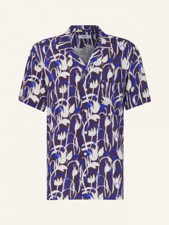 Obrázek produktu Arrels Barcelona Košile Resort Purple Tulips × Cecilia Carlsted Comfort Fit fialová / bílá
