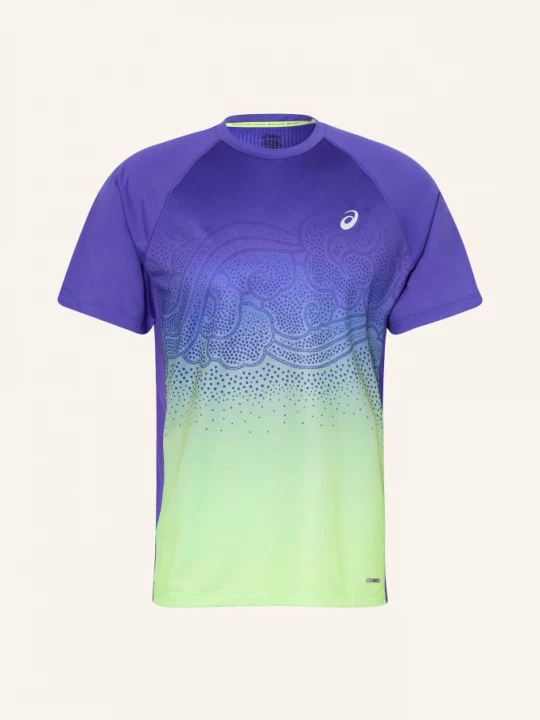 Obrázek produktu Asics Běžecké Tričko Road Fade modrá / neonově zelená