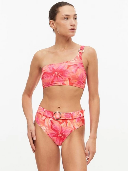 Obrázek produktu Asymetrická bikinová bandeau podprsenka s ozdobným kroužkem s.Oliver