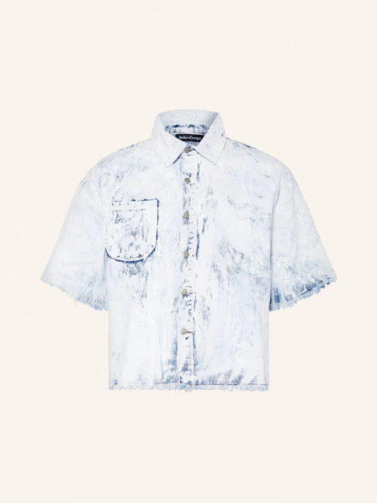 Obrázek produktu Atelier D’Roupa Svrchní Džínová Košile Survivor bílá / černošedá