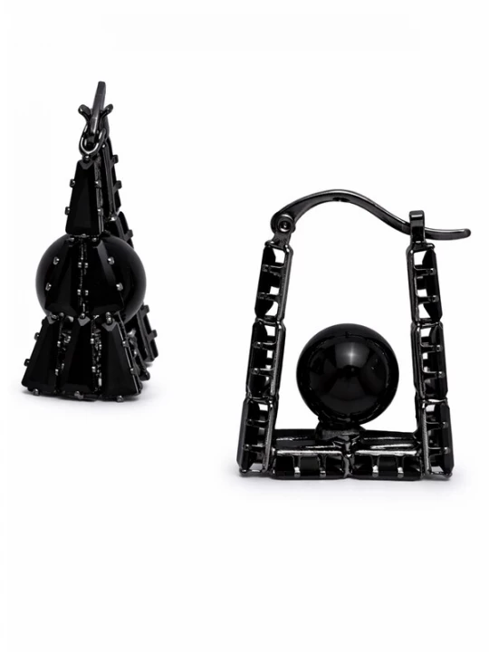 Obrázek produktu AVANT-GARDE PARIS Náušnice 'Imperielle' černá
