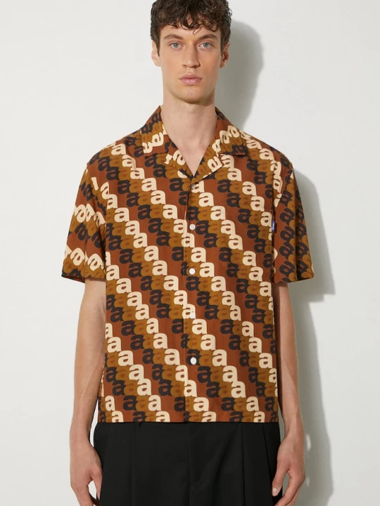 Obrázek produktu Awake NY Košile Awake NY A Print Camp hnědá