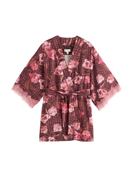 Obrázek produktu B by Ted Baker Krátký župan cyclam / ostružinová / růžová / starorůžová
