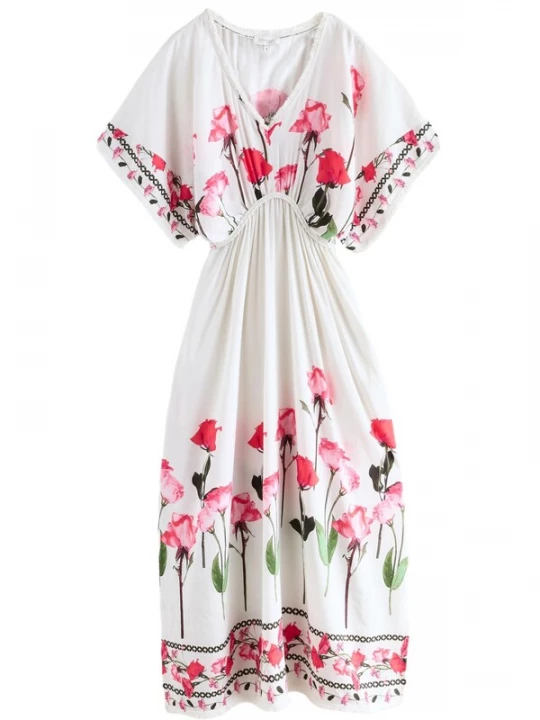Obrázek produktu B by Ted Baker Plážové šaty hnědá / fuchsiová / pastelově růžová / bílá