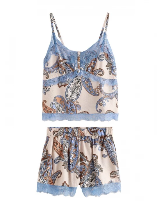 Obrázek produktu B by Ted Baker Pyžamo velbloudí / písková / světlemodrá / černá