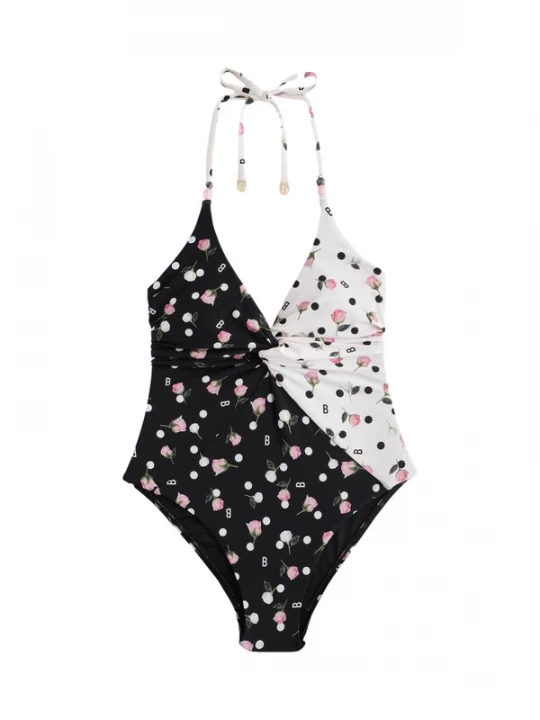 Obrázek produktu B by Ted Baker Stahovací plavky tmavě zelená / růžová / černá / bílá