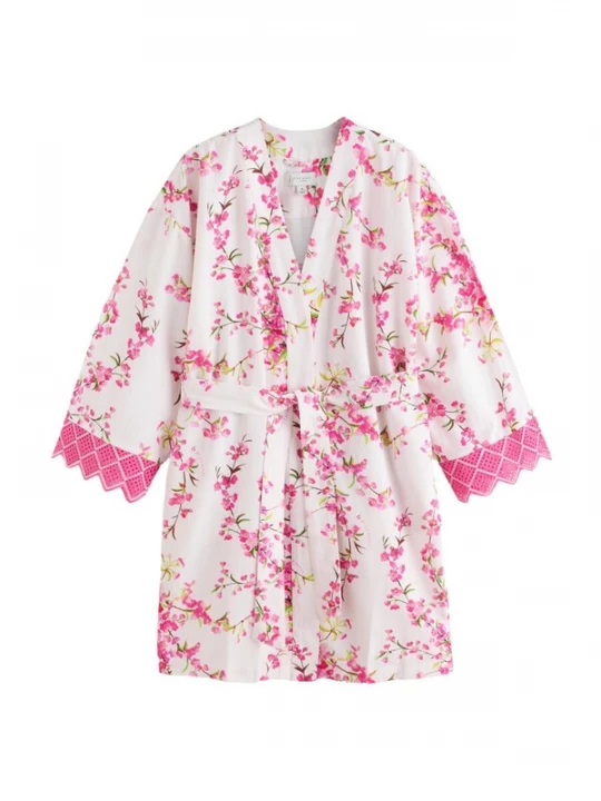Obrázek produktu B by Ted Baker Župan kiwi / trávově zelená / pink / bílá