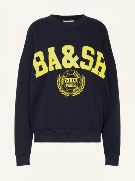 Obrázek produktu Ba&Sh Oversized Mikina Benjamin tmavě modrá / žlutá