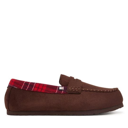 Obrázek produktu Bačkory Tommy Hilfiger Hilfiger Check Driver House Shoe FM0FM06013 Tmavě hnědá