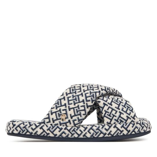 Obrázek produktu Bačkory Tommy Hilfiger Th Feminine House Shoes Monogram FW0FW09631 Krémová