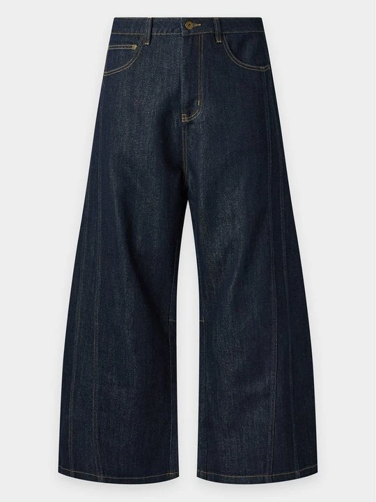 Obrázek produktu Baggy džíny Feng Chen Wang tmavomodrý denim