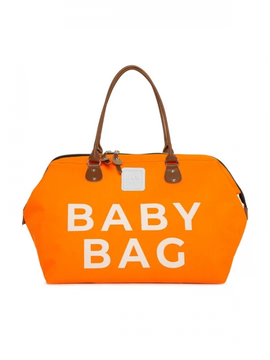 Obrázek produktu Bagmori Přebalovací taška  hnědá / oranžová / bílá