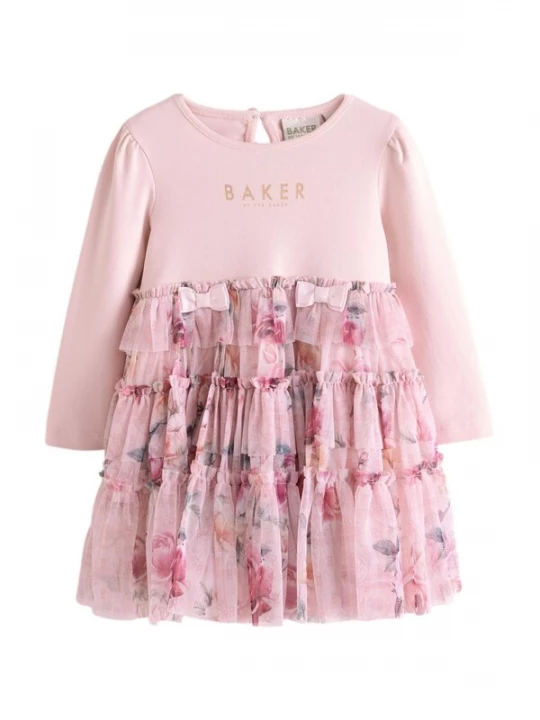 Obrázek produktu Baker by Ted Baker Šaty kouřově modrá / oranžová / pink / růžová