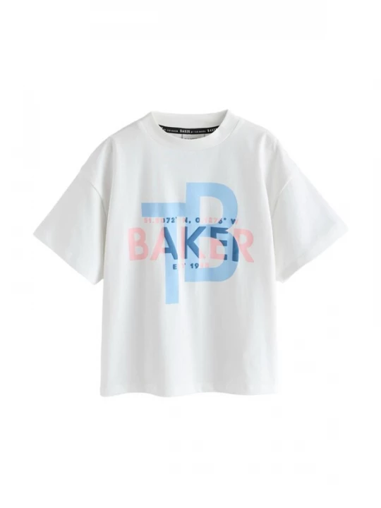 Obrázek produktu Baker by Ted Baker Tričko enciánová modrá / pastelová modrá / starorůžová / bílá