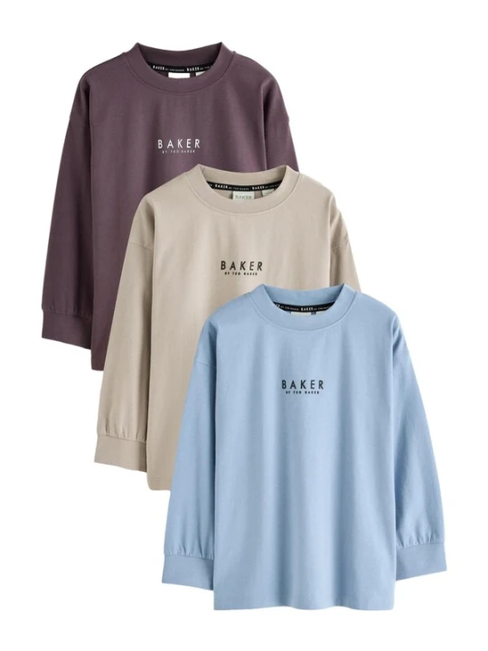 Obrázek produktu Baker by Ted Baker Tričko písková / světlemodrá / čokoládová