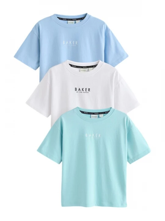 Obrázek produktu Baker by Ted Baker Tričko světlemodrá / mátová / černá / bílá