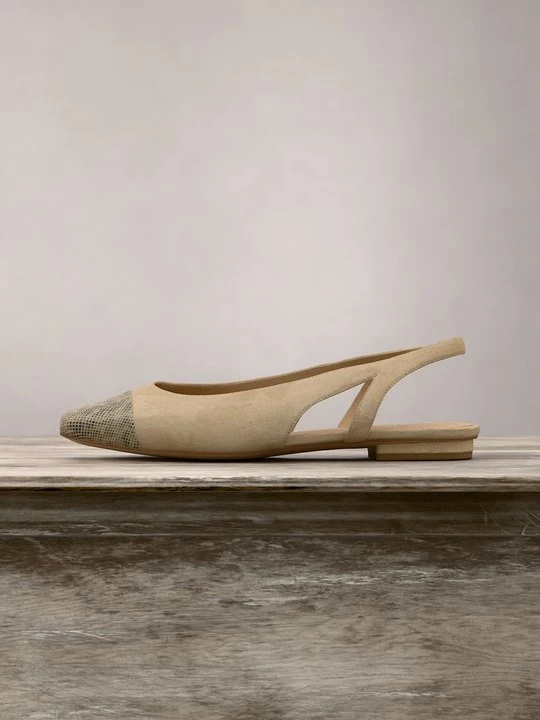 Obrázek produktu Baleríny s otevřenou patou Peter Kaiser písková