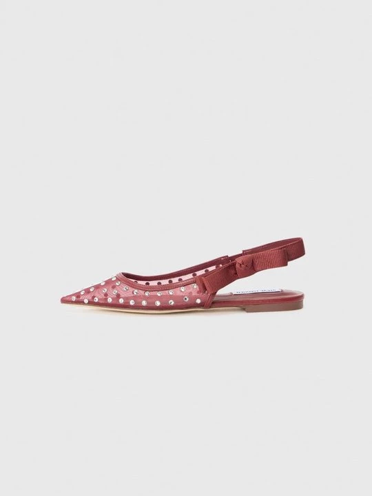 Obrázek produktu Baleríny s otevřenou patou Steve Madden tmavě červená