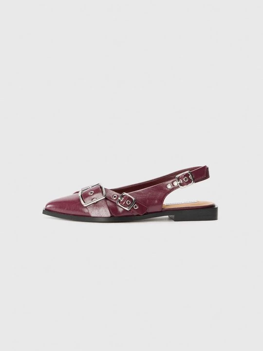 Obrázek produktu Baleríny s otevřenou patou Steve Madden tmavě červená