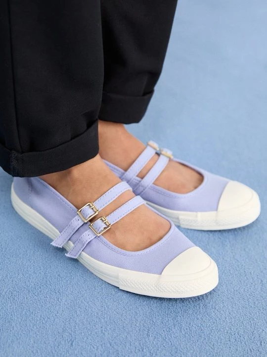 Obrázek produktu Baleríny s páskem Converse lila