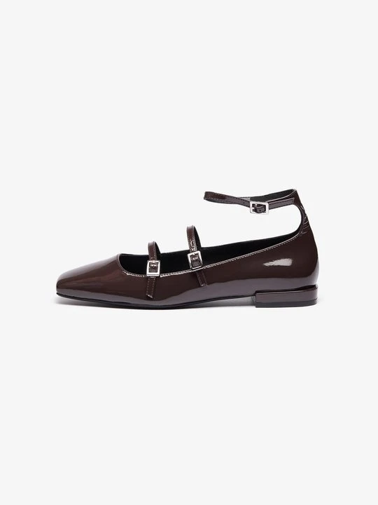 Obrázek produktu Baleríny s páskem kolem kotníku Zign By Zalando tmavě hnědá