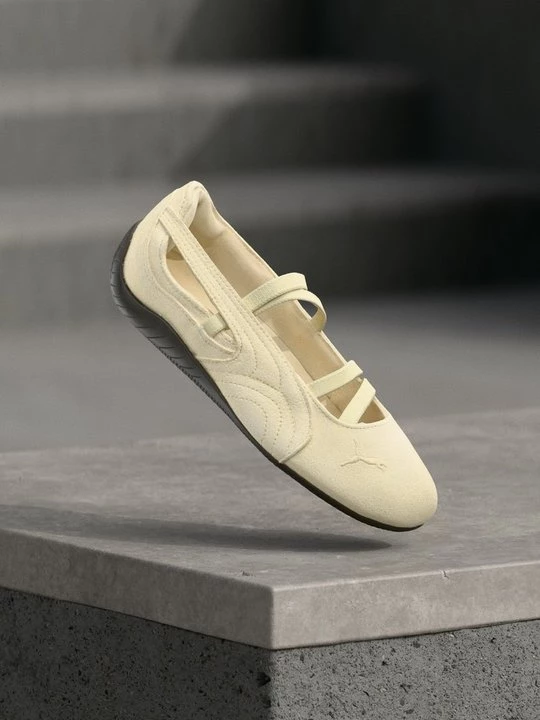 Obrázek produktu Baleríny s páskem Puma světle žlutá