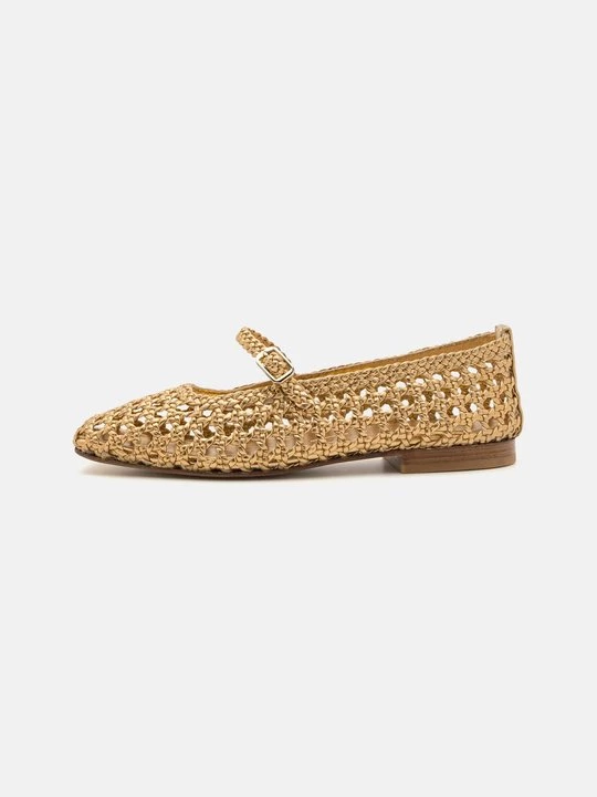 Obrázek produktu Baleríny s páskem Souliers Martinez zlatá barva