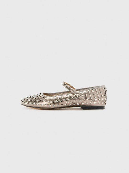 Obrázek produktu Baleríny s páskem Steve Madden stříbrná barva