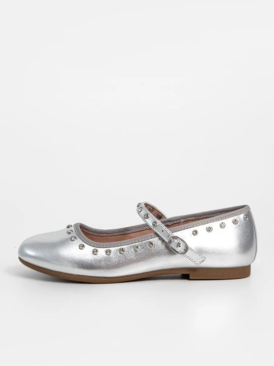 Obrázek produktu Baleríny s páskem Steve Madden stříbrná barva