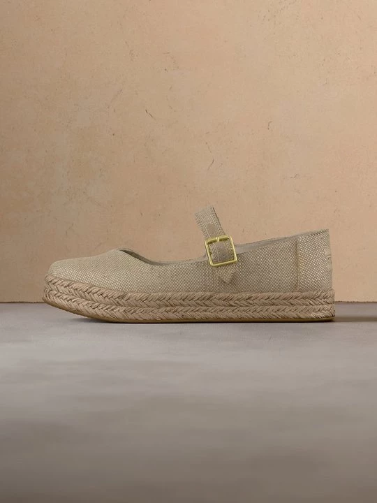 Obrázek produktu Baleríny s páskem Toms zlatá barva