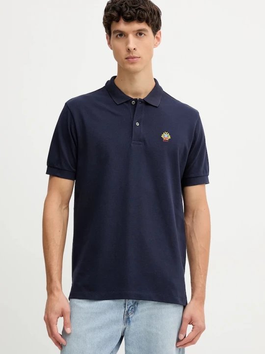 Obrázek produktu Bally Bavlněné polo tričko Bally námořnická modř