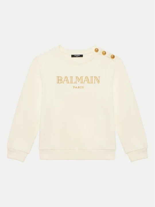 Obrázek produktu Balmain Mikina BV4B10-Z0081 102 Écru Regular Fit Krémová