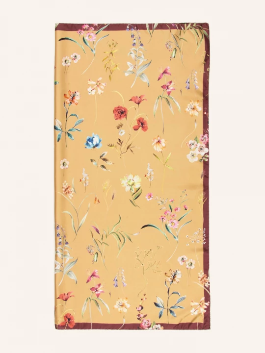 Obrázek produktu Barbieri Hedvábný Šátek koňaková / červená / tmavě modrá