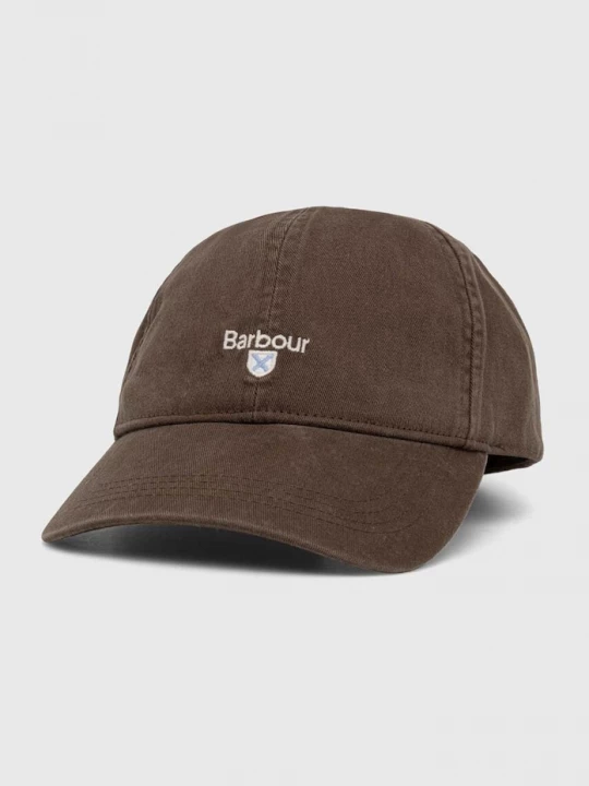 Obrázek produktu Barbour baseballová čepice pánská bavlněná hnědá
