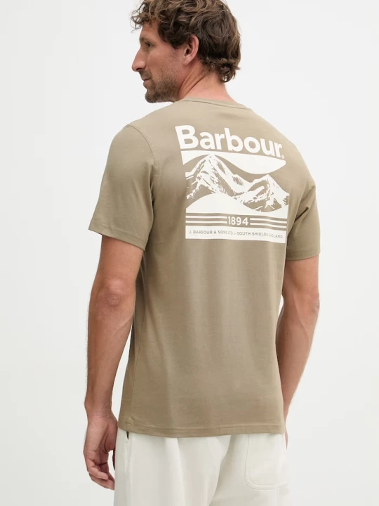 Obrázek produktu Barbour basic tričko pánské bavlněné Camber zelená