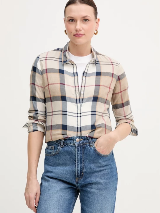 Obrázek produktu Barbour Bavlněná košile Barbour BRENDON hnědá