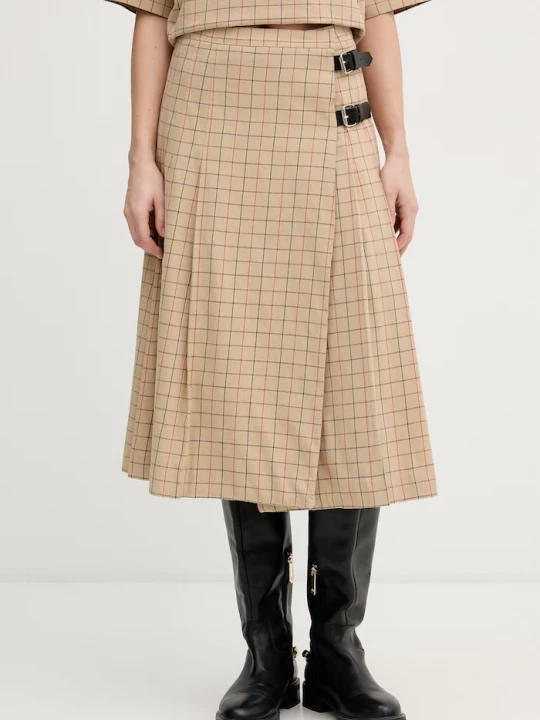 Obrázek produktu Barbour Bavlněná sukně Barbour Hollington béžová