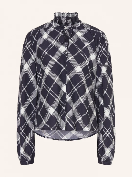 Obrázek produktu Barbour Blůza S Volánky tmavě modrá / bílá