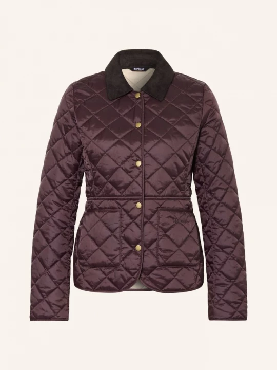Obrázek produktu Barbour Bunda Deveron tmavě fialová / tmavě hnědá