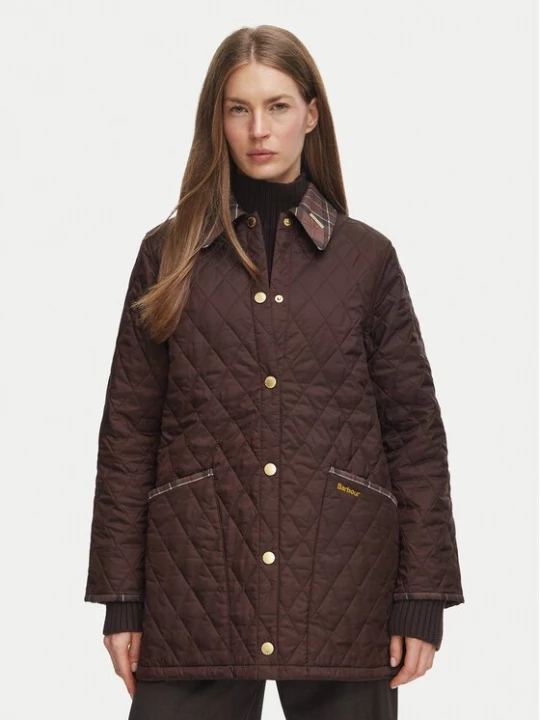 Obrázek produktu Barbour Bunda pro přechodné období Liddesdale LQU1936BR92 Tmavě hnědá Relaxed Fit