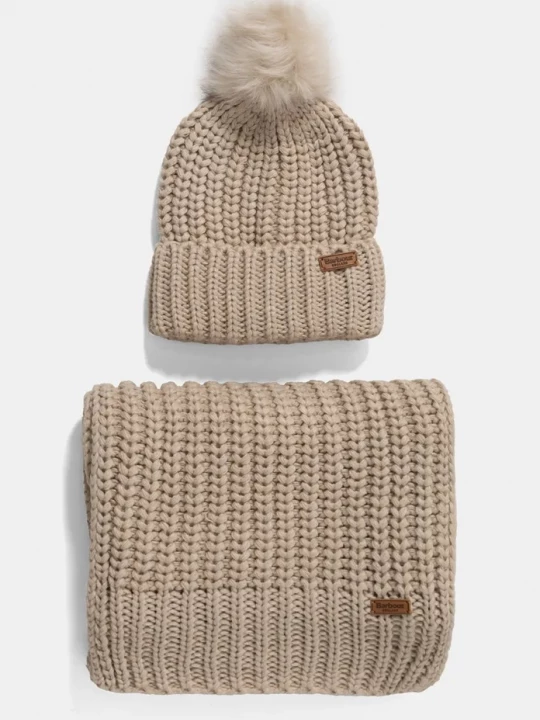 Obrázek produktu Barbour Čepice a šála Barbour béžová