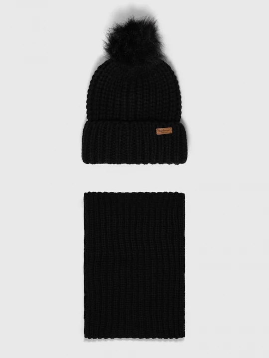 Obrázek produktu Barbour Čepice a šála Barbour černá