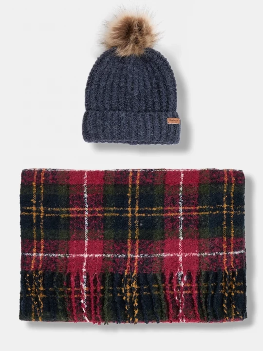 Obrázek produktu Barbour Čepice a šála Barbour námořnická modř