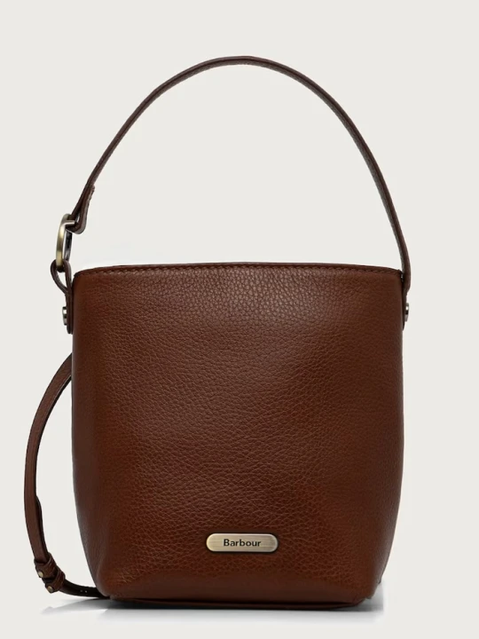 Obrázek produktu Barbour crossbody kabelka dámská kožená hnědá