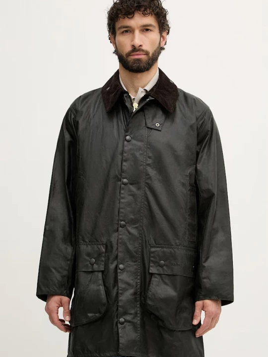 Obrázek produktu Barbour dlouhá bunda pánská bavlněná zelená