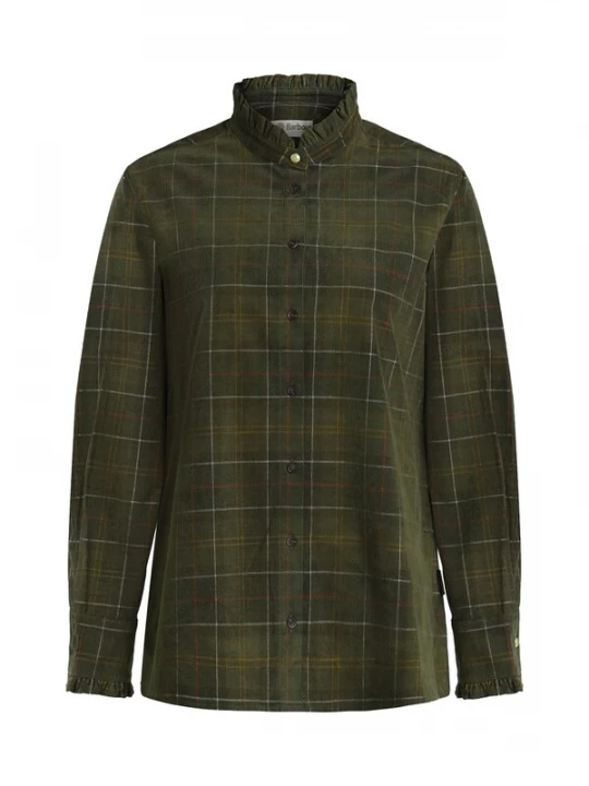 Obrázek produktu Barbour Halenka 'Barbour Shae' tmavě zelená / rezavě červená / bílá