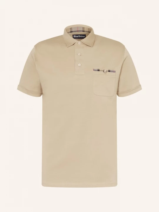 Obrázek produktu Barbour Jerseyové Polo Tričko Prem velbloudí / šedá / černá